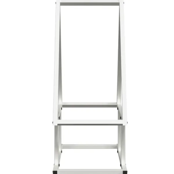Tilbehør Til Brændeovne & Pejse^Brændestativ i koldvalset stål - Hold brændet organiseret | Størrelse: 50x25x60 cm | Farve: Hvid