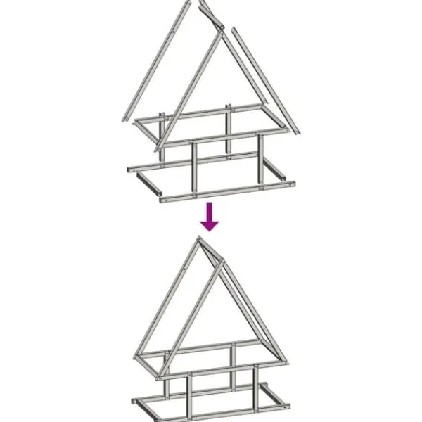 Tilbehør Til Brændeovne & Pejse^Brændestativ i koldvalset stål - Hold brændet organiseret | Størrelse: 50x25x60 cm | Farve: Hvid