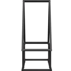 Tilbehør Til Brændeovne & Pejse^Brændestativ i koldvalset stål - Robust brændeholder | Størrelse: 50x25x60 cm | Farve: Sort