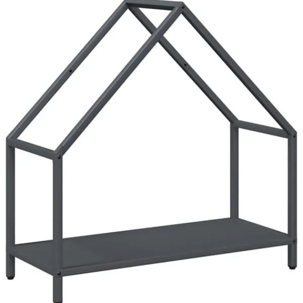 Best Brændestativ i koldvalset stål - Robust og stilfuldt | Størrelse: 60x25x60 cm | Farve: Antracitgrå Tilbehør Til Brændeovne & Pejse