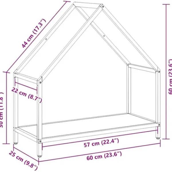 Best Brændestativ i koldvalset stål - Robust og stilfuldt | Størrelse: 60x25x60 cm | Farve: Antracitgrå Tilbehør Til Brændeovne & Pejse
