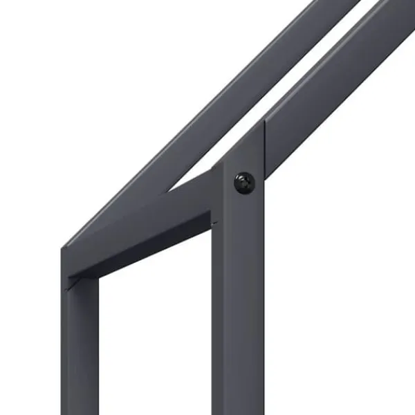 Best Brændestativ i koldvalset stål - Robust og stilfuldt | Størrelse: 60x25x60 cm | Farve: Antracitgrå Tilbehør Til Brændeovne & Pejse