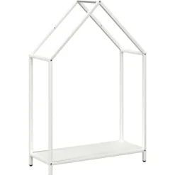 Tilbehør Til Brændeovne & Pejse^Brændestativ i koldvalset stål - Robust brændeholder | Størrelse: 60x25x90 cm | Farve: Hvid