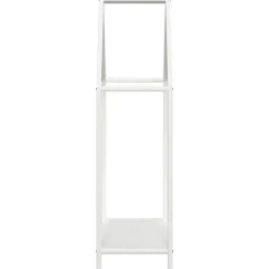 Tilbehør Til Brændeovne & Pejse^Brændestativ i koldvalset stål - Robust brændeholder | Størrelse: 60x25x90 cm | Farve: Hvid