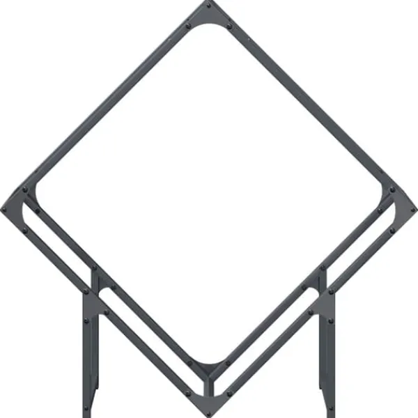 Hot Brændestativ i koldvalset stål - Robust brændeholder | Størrelse: 80x25x80 cm | Farve: Antracitgrå Tilbehør Til Brændeovne & Pejse