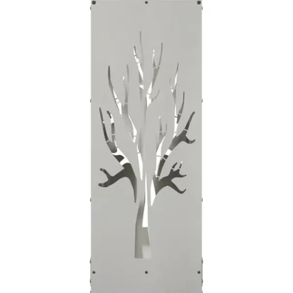 New Brændestativ i rustfrit stål - Hold brændet tørre og organiseret | Størrelse: 40x30x80 cm Tilbehør Til Brændeovne & Pejse