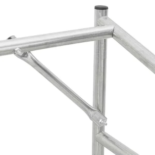 Brændestativ med regnslag - Galvaniseret stål | Størrelse: 100,5x40,5x110,5 cm Tilbehør Til Brændeovne & Pejse