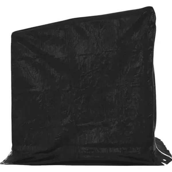 Clearance Brændestativ med regnslag i galvaniseret stål | Størrelse: 101x61x110,5 cm Tilbehør Til Brændeovne & Pejse