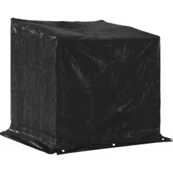 Clearance Brændestativ med regnslag i galvaniseret stål | Størrelse: 101x61x110,5 cm Tilbehør Til Brændeovne & Pejse
