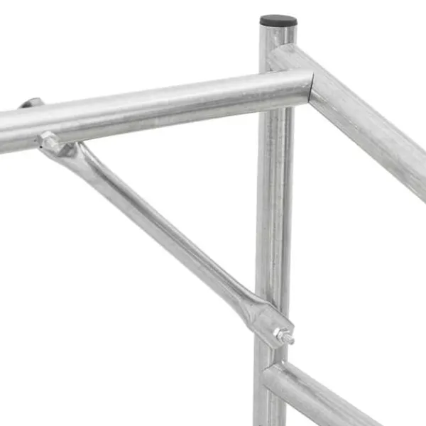 Clearance Brændestativ med regnslag i galvaniseret stål | Størrelse: 101x61x110,5 cm Tilbehør Til Brændeovne & Pejse