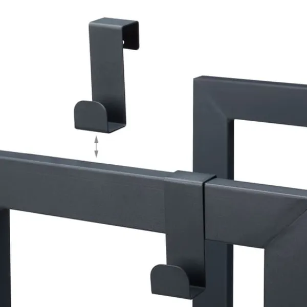 Tilbehør Til Brændeovne & Pejse^Brændestativ, 2-niveauer, 100x40x30 cm, Antracit