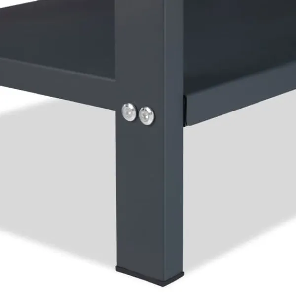 Tilbehør Til Brændeovne & Pejse^Brændestativ, 2-niveauer, 100x40x30 cm, Antracit