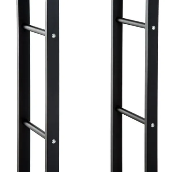 Tilbehør Til Brændeovne & Pejse^Brændestativ, 60x25x100 cm, Sort, Metal