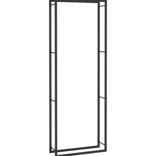Tilbehør Til Brændeovne & Pejse^Brændestativ 80x28x222 cm stål matsort - Brændestativ - Brændestativer - Home & Living