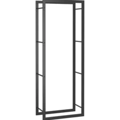 Tilbehør Til Brændeovne & Pejse^Brændestativ 50x28x132 cm stål matsort - Brændestativ - Brændestativer - Home & Living