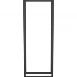 Tilbehør Til Brændeovne & Pejse^Brændestativ 50x28x132 cm stål matsort - Brændestativ - Brændestativer - Home & Living