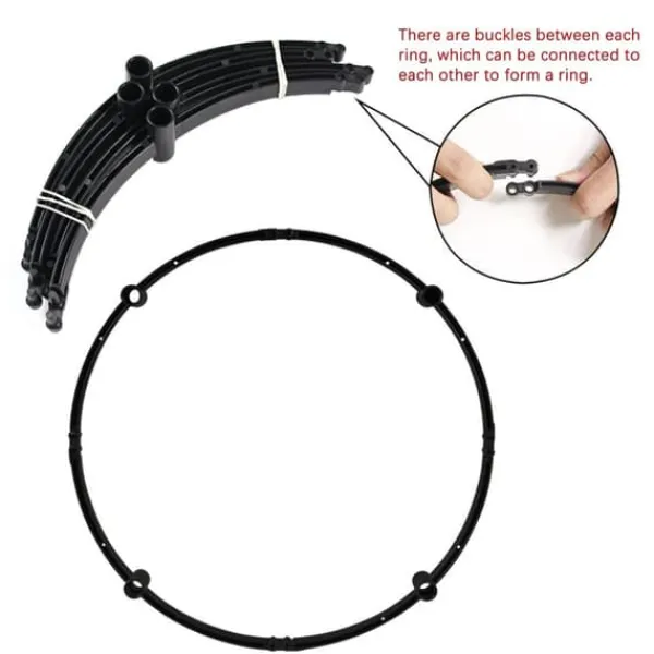 Online Broken Circle Splicing Blomma Hållbar Trädgård Arch Utomhus klätterväxter Support Plantestativer