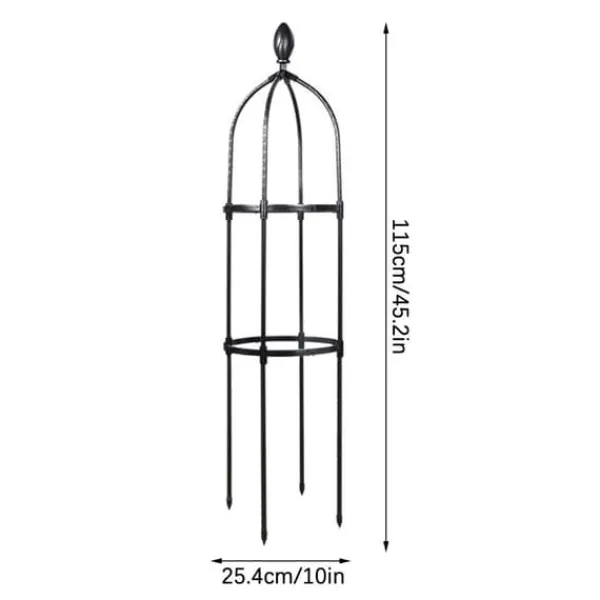 Online Broken Circle Splicing Blomma Hållbar Trädgård Arch Utomhus klätterväxter Support Plantestativer
