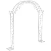 Discount Bryllupsbue Stativ, Elegant Metal Design, Stor Størrelse,HVID, 220x30x240cm Buer, Spalier, Lysthuse Uden Tag