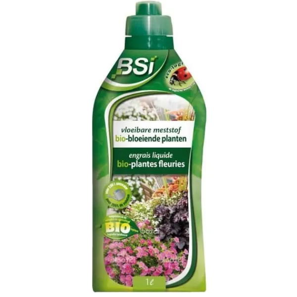 Gødningsmidler^BSI - Organisk gødning - Flydende - Til blomstrende planter - Stimulerer blomstring og vækst - Med sporstoffer 1L - UAB