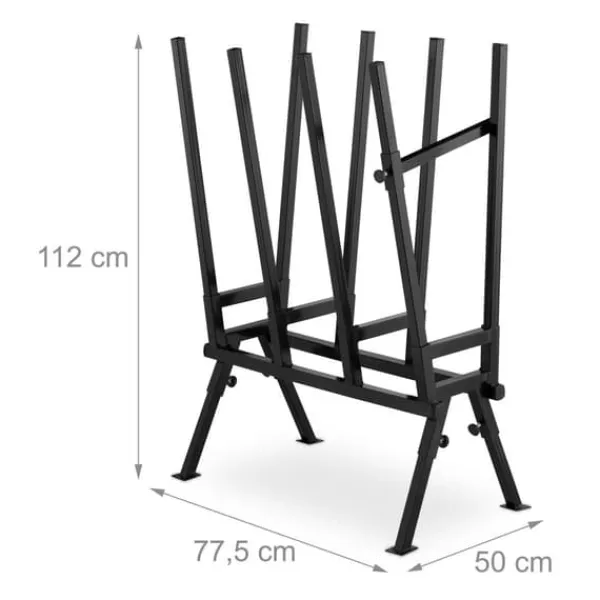 Online Bukbukke, 112x77,5x50 cm, Sort Tilbehør Til Brændeovne & Pejse