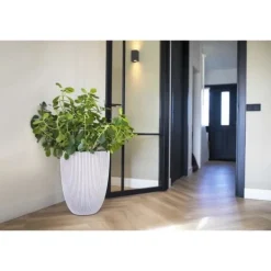 Sale Capi Elegant vas Groove 34x46 cm elfenben 445498 Krukker & Plantebeholdere