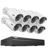 Sale CCTV Sikkerhedssystem, 5MP/3MP Opløsning, IP66 Vandtæt, 8PCS 5MP, Ingen Sikkerhedsmonitorer & Videokameraer