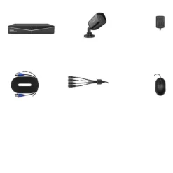 Sikkerhedsmonitorer & Videokameraer^CCTV-system, 8CH DVR, 2MP kamera, Ingen med 8 kameraer