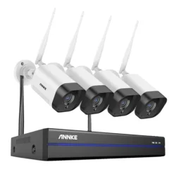 Online CCTV-system, 5MP opløsning, fjernovervågning,Ingen, 8CH NVR 4Pcs Kamera Sikkerhedsmonitorer & Videokameraer