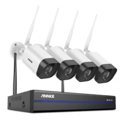 Online CCTV-system, 5MP opløsning, fjernovervågning,Ingen, 8CH NVR 4Pcs Kamera Sikkerhedsmonitorer & Videokameraer