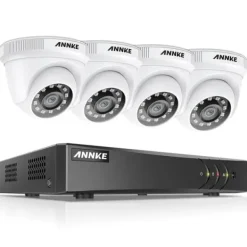 Hot CCTV-system, 5MP opløsning, nattevisions teknologi,4T, Hvid Sikkerhedsmonitorer & Videokameraer