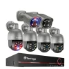New CCTV-system, 8MP opløsning, tovejskommunikation,8CH NVR 6 Kamera A, Ingen Sikkerhedsmonitorer & Videokameraer