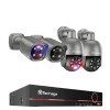 Sikkerhedsmonitorer & Videokameraer^CCTV-system, 8MP opløsning, tovejskommunikation,4T, 8CH NVR 4 Kamera