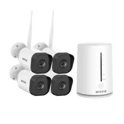 Discount CCTV-system, trådløs teknologi, nattevisionskapacitet,4PCS Kamera Sikkerhedsmonitorer & Videokameraer