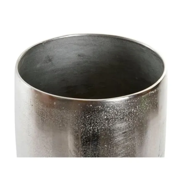 Hot Centerpiece Home ESPRIT Silver Aluminium 21 x 21 x 25 cm Krukker & Plantebeholdere