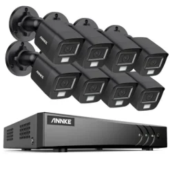 Sikkerhedsmonitorer & Videokameraer^8CH DVR CCTV Sikkerhedssystem, 5MP Ultra HD Opløsning, Infrarød Nattesyn,Ingen, 3K CMOS Kamera-c