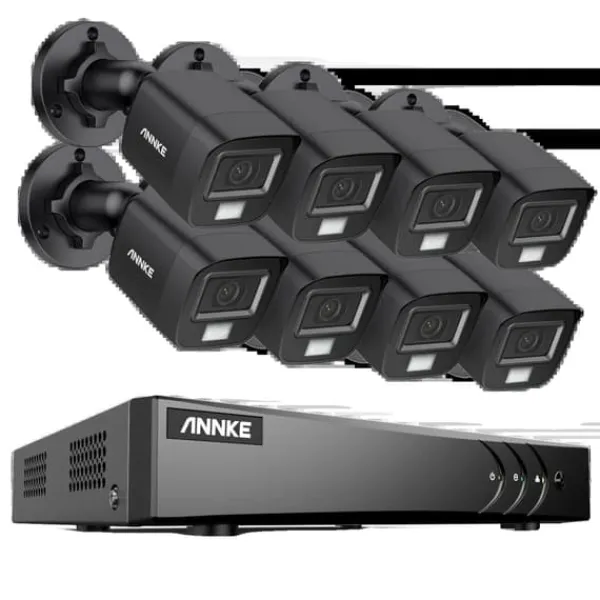 Hot 8CH DVR CCTV Sikkerhedssystem, 5MP Ultra HD Opløsning, Infrarød Nattesyn,2T, 3K CMOS Kamera-c Sikkerhedsmonitorer & Videokameraer