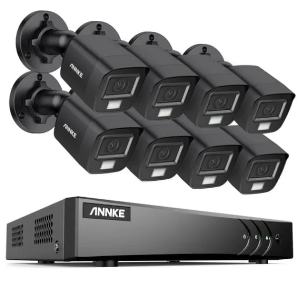 Hot 8CH DVR CCTV Sikkerhedssystem, 5MP Ultra HD Opløsning, Infrarød Nattesyn,4T, 3K CMOS Kamera-b Sikkerhedsmonitorer & Videokameraer