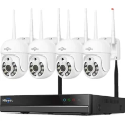 16CH NVR Sikkerhedssystem, 5MP Høj Opløsning, IP66 Vandtæt,EU stik, 16CH NVR 5MP 4 Cas, Ingen Sikkerhedsmonitorer & Videokameraer