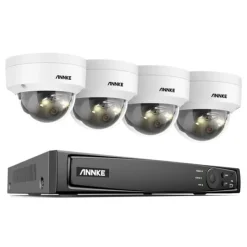 New 8CH NVR Sikkerhedssystem, 8MP Høj Opløsning, Fjernadgangsfunktionalitet,8CH NVR 4PCS Kamera-a, Ingen Sikkerhedsmonitorer & Videokameraer