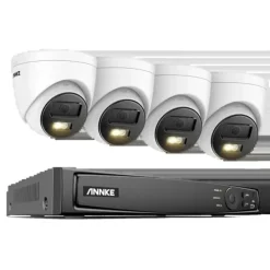 Outlet 8CH NVR Sikkerhedssystem, 8MP Høj Opløsning, Fjernadgangsfunktionalitet,8CH NVR 4PCS Kamera-a, 2T Sikkerhedsmonitorer & Videokameraer