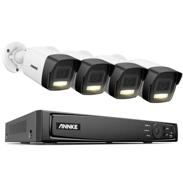 Best 8CH Overvågningskamera System, 12MP Opløsning, Smart Menneske- og Køretøjsdetektion,1T, 8CH 4Pcs Kamera-a Sikkerhedsmonitorer & Videokameraer