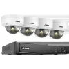 Sikkerhedsmonitorer & Videokameraer^8CH Overvågningskamera System, 12MP Opløsning, Smart Menneske- og Køretøjsdetektion,8CH 4Pcs Kamera-b, 1T