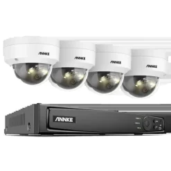 New 8CH Overvågningskamera System, 12MP Opløsning, Smart Menneske- og Køretøjsdetektion,8CH 4Pcs Kamera-b, 2T Sikkerhedsmonitorer & Videokameraer
