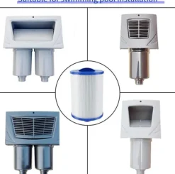 Pool- & Spatilbehør^CH-940 Spa Filter Udskiftning, Multi-Model Kompatibel, til boblebad/spa, 1 1/2-tommer SAE gevind, 2-pak
