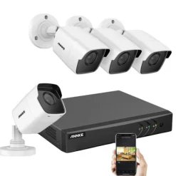 Discount 8CH Videoovervågningssystem, 5MP Klarhed, Mobil Fjernovervågning,R4BGR4BG, Ingen Sikkerhedsmonitorer & Videokameraer