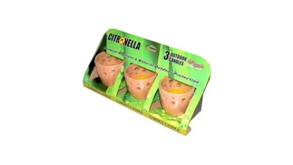 Best Citronella Terra Cotta Gryder Sæt med 3 Insektmiddel & Dyreafvisende Middel