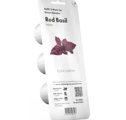Click & Grow Smart Garden refill Rød Basilikum 3 stk Kit Til Plante- & Urtedyrkning