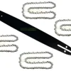 Havemaskiner^50cm / 1,5mm / 0,325" / 76 TG Sværd + 4X kæde for mange motorsav motorsav