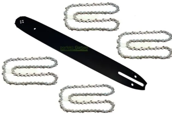 38cm 1,5mm 0,325" 64TG Sværd +4 kæde for LIDL Parkside Dewalt Florabest Havemaskiner